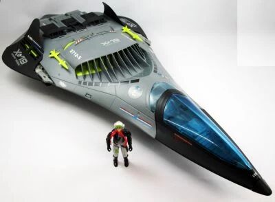 G.I.JOE - 1988 - Phantom X-19 Stealth Fighter & Ghostrider (loose with box)