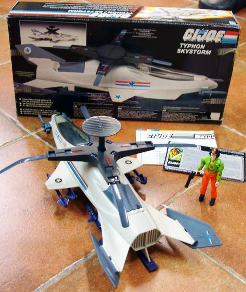 Details about   Vintage 1988 Hasbro GI Joe Skystorm Cross-Wing Chopper Part Vehicle Missile ARAH 