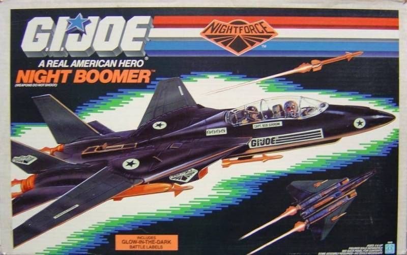 Gi joe 1989 tru Night Boomer Skystriker Night Force engines Custom