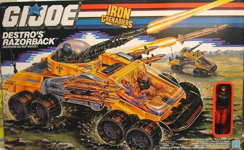 Joe/Cobra Vehicle Part_1989 Wild Boar's Razorback Rear Back Side Track!!! G.I 