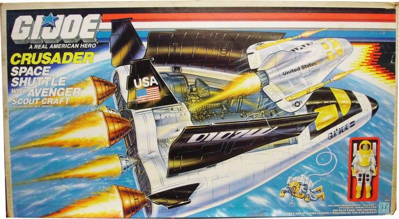 GI Joe Vehicle Crusader Space Shuttle Exhaust Cone 1989 Original Part 