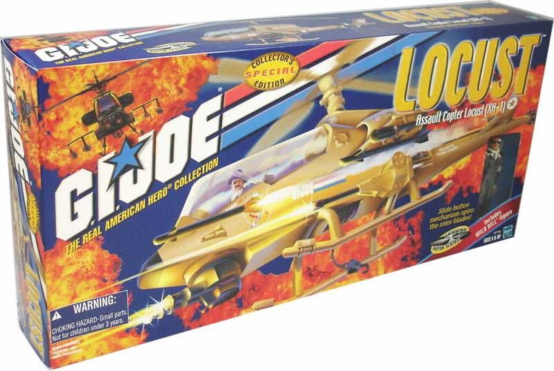 G.I.JOE - 2000- Assault Copter Locust XH-1 & Wild Bill
