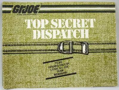 G.I.Joe - Catalogue d�pliant Hasbro USA 1985 \ Top Secret Dispatch\ 