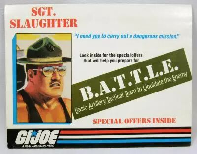 G.I.Joe - Catalogue d�pliant Hasbro USA 1986 \ B.A.T.T.L.E.\ 