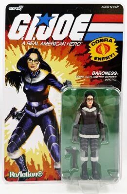 G.I.Joe - Figurine ReAction+ Super7 - Baroness \ Artic\  (Sunbow Cartoon)