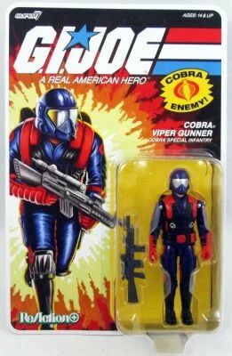 G.I.Joe - Figurine ReAction+ Super7 - Cobra Viper Gunner