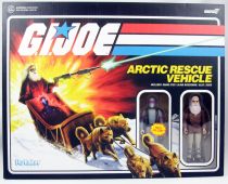 G.I.Joe - Figurine ReAction Super7 - Arctic Rescue Vehicle with Snake Eyes & Blind Woodsman