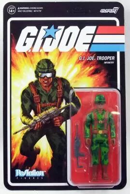 G.I.Joe - Figurine ReAction Super7 - G.I.Joe Camo Trooper \ brown skin version\ 