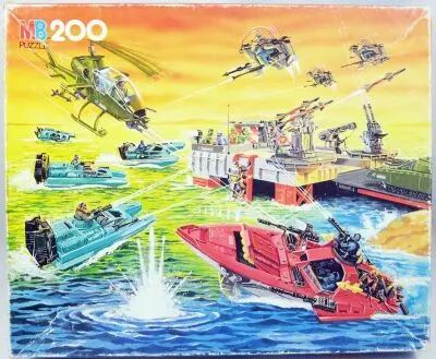 G.I.Joe - MB - Puzzle 200 pi�ces (ref.3100.20) : Combat Naval