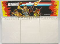 G.I.Joe - Set of 3 Notepads : Quick Kick, Flint, Tele-Viper - Hasbro France 1986