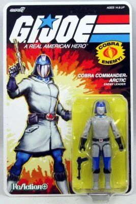 G.I.Joe - Super7 ReAction+ Figure - Cobra Commander \ Arctic\  (Sunbow cartoon)