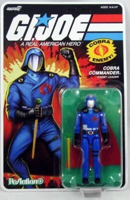 G.I.Joe - Super7 ReAction+ Figure - Cobra Commander \ The Movie\  (Sunbow cartoon)