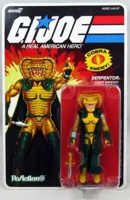 G.I.Joe - Super7 ReAction+ Figure - Serpentor \ cartoon\ 