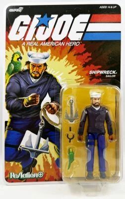 G.I.Joe - Super7 ReAction+ Figure - Shipwreck \ Peacoat\  (Sunbow Cartoon)
