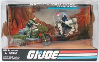 G.I.JOE 25�me Anniversaire - 2008 - RAM Cycle & Breaker vs. Cobra Flight Pod & Tele-Viper