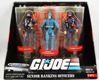 G.I.JOE 25�me Anniversaire - 2008 - Senior Ranking Officers : Cobra Officer, Cobra Commander, Cobra Trooper