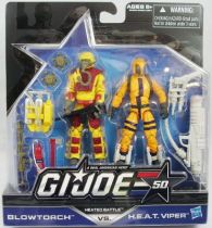 G.I.JOE 50th - 2014 - Heated Battle  Blowtorch & H.E.A.T. Viper