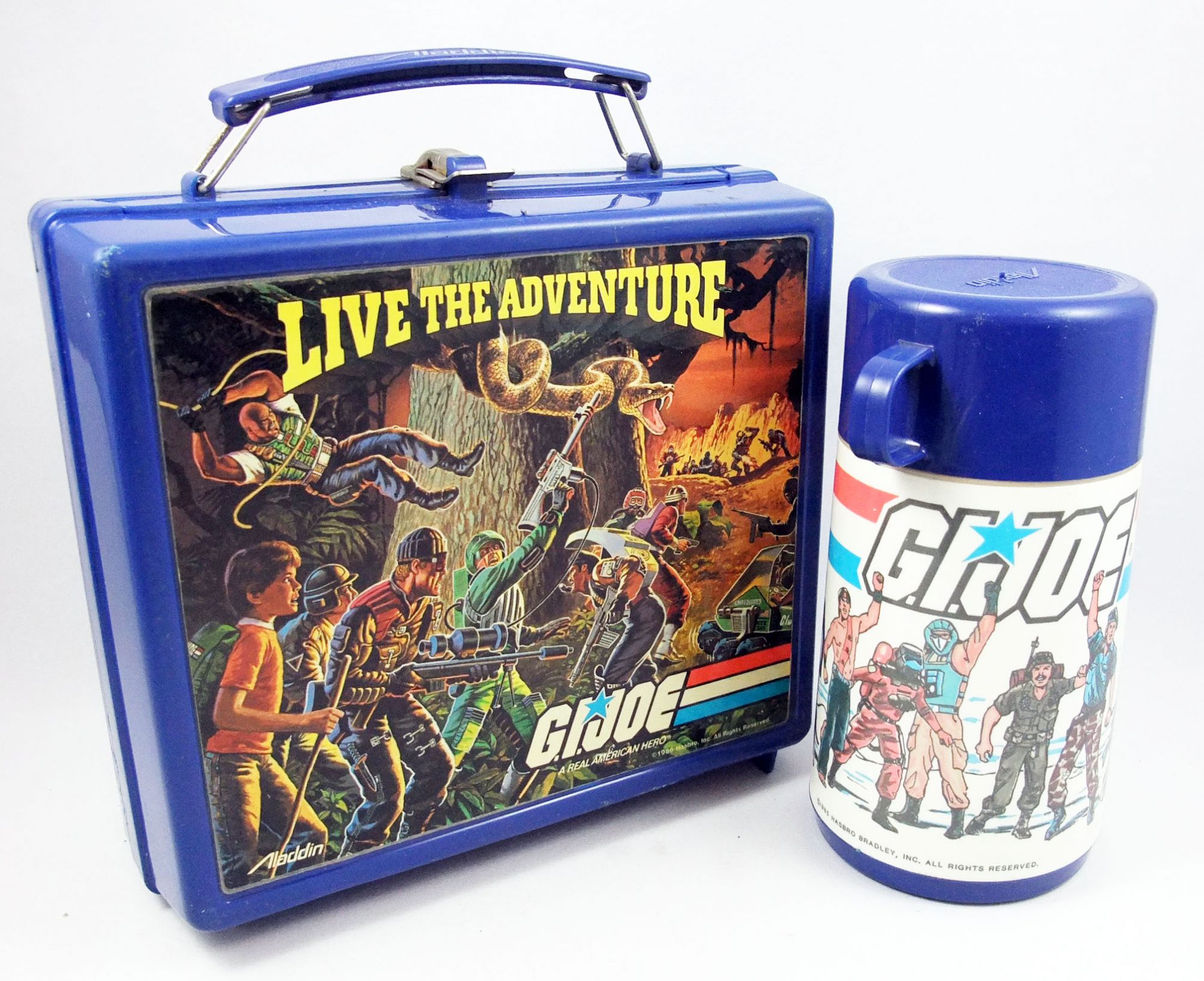 Vintage Joe Cool Lunch Box and Thermos Bottle