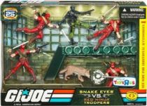 G.I.JOE ARAH 25th Anniversary - 2008 - Battle Pack - Snake Eyes vs. Red Ninja Troopers