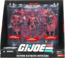 G.I.JOE ARAH 25th Anniversary - 2008 - Senior Ranking Officers - Crimson Guard Trooper, Cobra Commander, Crimson Guard Officer