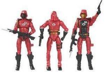 G.I.JOE ARAH 25th Anniversary - 2008 - Senior Ranking Officers - Crimson Guard Trooper, Cobra Commander, Crimson Guard Officer