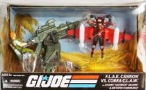 G.I.JOE ARAH 25th Anniversary - 2009 - Cobra C.L.A.W. & Strato-Viper vs. F.L.A.K. Cannon & Outback