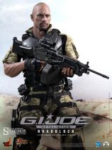 G.I.JOE Retaliation 2013 - Roadblock (\ The Rock\  Dwayne Johnson) - Figurine 30cm Hot Toys Sideshow