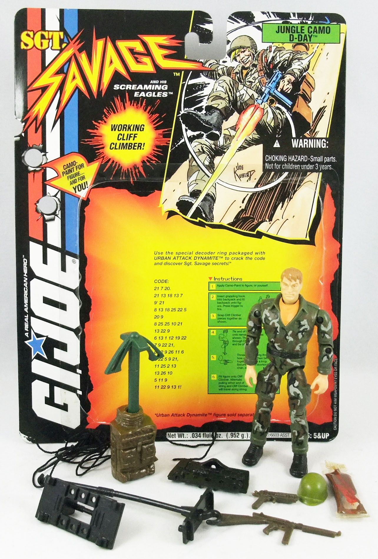 GI Joe Action Figure Sgt Savage 1995 