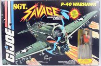 G.I.JOE Sgt. Savage & his Screaming Eagles - P-40 Warhawk & Fighter Pilot Sgt. Savage (Mint in box)