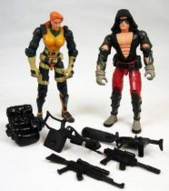 G.I.Joe vs. Cobra - 2002 - Agent Scarlett & Zartan (loose)