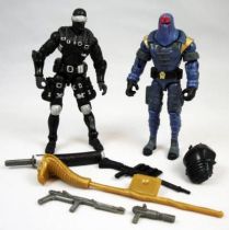G.I.Joe vs. Cobra - 2002 - Snake Eyes & Cobra Commander (loose)