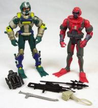 G.I.Joe vS. Cobra - 2002 - Wet-Suit & Cobra Moray \'\'repaints\'\' (loose)