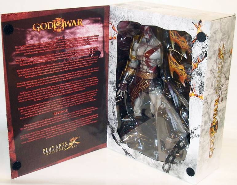 25cm Play Arts Kai God of War Kratos Heiße Charaktere Action Figure Figuren BOX 
