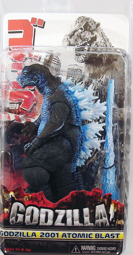 Godzilla 2001 Atomic Blast Godzilla 7" Action Figure in Box 