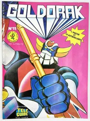 Goldorak N°17 Télé-Guide – Bi-mensuel Avec 18 Autocollants Et Poster – Neuf