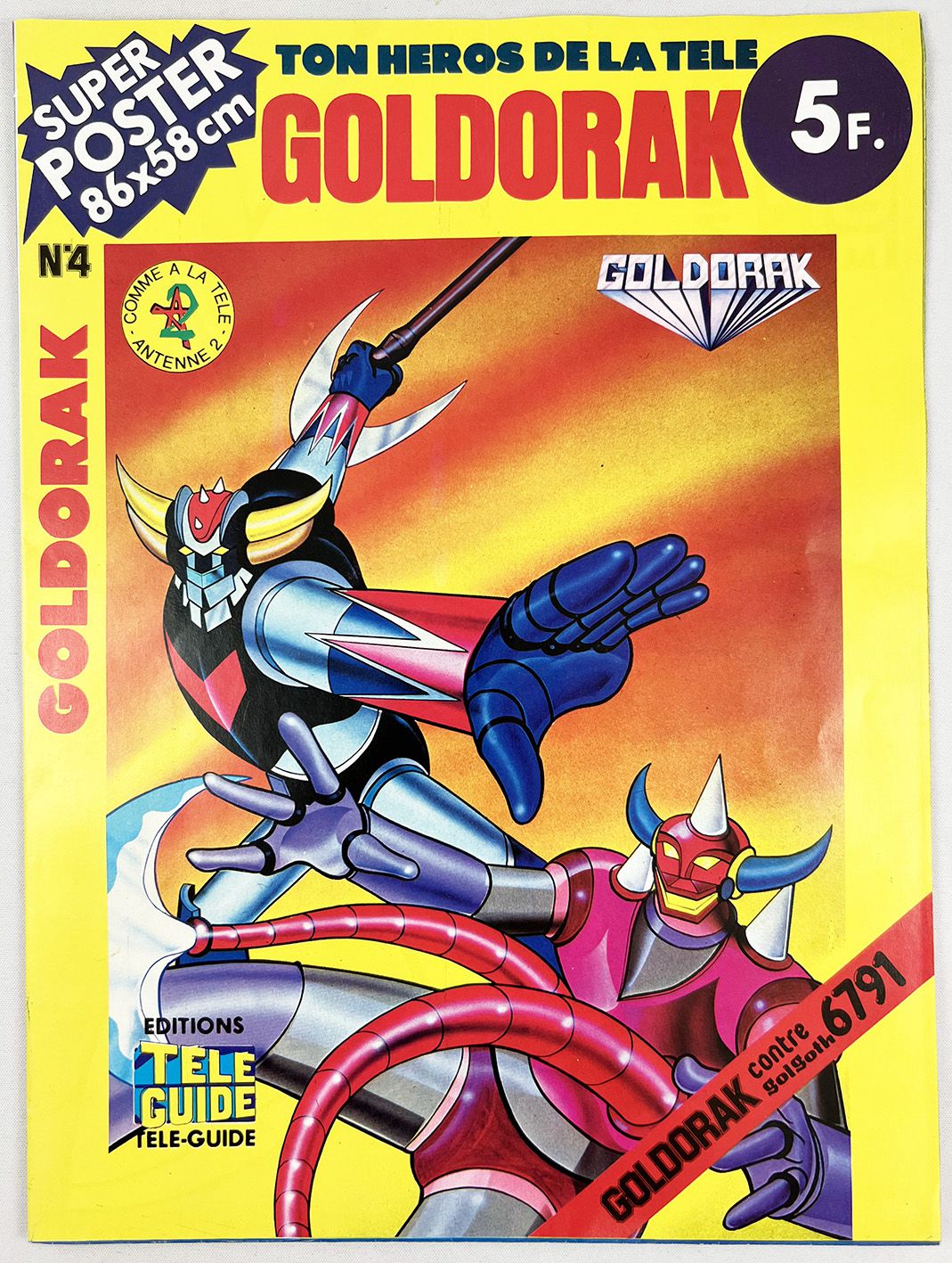 Goldorak - Editions Télé-Guide - Super Poster n°4 Goldorak contre