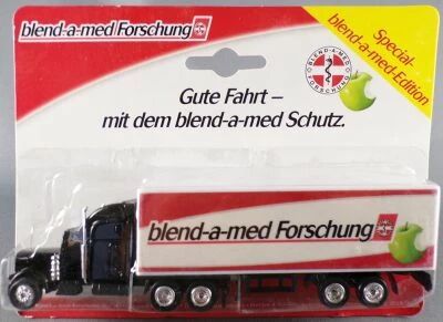 Grell Giveaway Ho 1:87 Peterbilt 378 Black Medical Research Truck Blend a Med Mint on Card