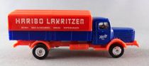 Grell Ho 1/87 2 Camions Man + Remorque Bâché Société Haribo 1956