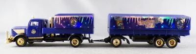 Grell Ho 1:87 Bussing Nag L4500 Blue M�nchsof Beer Delivery Truck & Road Trailer