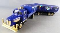 Grell Ho 1/87 Camion Bussing Nag L4500 Bleu Plateau Brasseur B&auml;ch&eacute; Bi&egrave;re Monchsof & Remorque