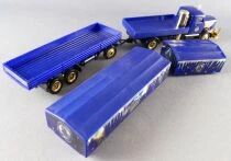 Grell Ho 1/87 Camion Bussing Nag L4500 Bleu Plateau Brasseur B&auml;ch&eacute; Bi&egrave;re Monchsof & Remorque