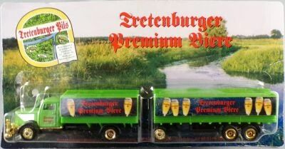 Grell Ho 1/87 Camion Bussing Nag L4500 Vert Plateau Brasseur B�ch� Bi�re Eretenburger & Remorque Neuf Blister