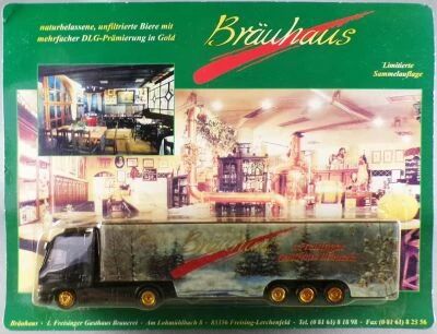 Grell Ho 1/87 Camion Iveco Stralis Vert Semi Remorque Bi�re Br�uhaus Neuf Blister