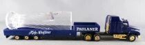 Grell Ho 1/87 Camion Mack Vision Bleu Semi Remorque Brasseur Surbaiss&eacute;e Verre &agrave; Bi&egrave;re Paulaner