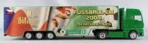 Grell Ho 1/87 Camion Man Tga Vert Semi Remorque Bitburger Football Euro 2004 Team Tch&egrave;que