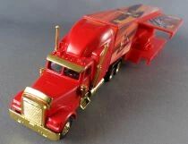 Grell Ho 1/87 Camion Peterbilt 378 Rouge Semi Remorque Brasseur Bitburger Ecurie Karting
