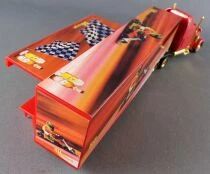 Grell Ho 1/87 Camion Peterbilt 378 Rouge Semi Remorque Brasseur Bitburger Ecurie Karting