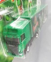 Grell Ho 1/87 Camion Scania 124L 420 Vert Semi Remorque Bi&egrave;re Urbanus Neuf Blister