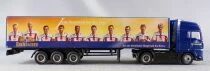 Grell Ho 1:87 Man Tga Blue Truck Kulmbacher Beer & Bayern Munchen Football Club Road Trailer