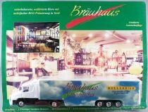 Grell Ho 1:87 Scania 124L 400  White Truck & Br&auml;uhaus Brewery Road Trailer Mint on Card